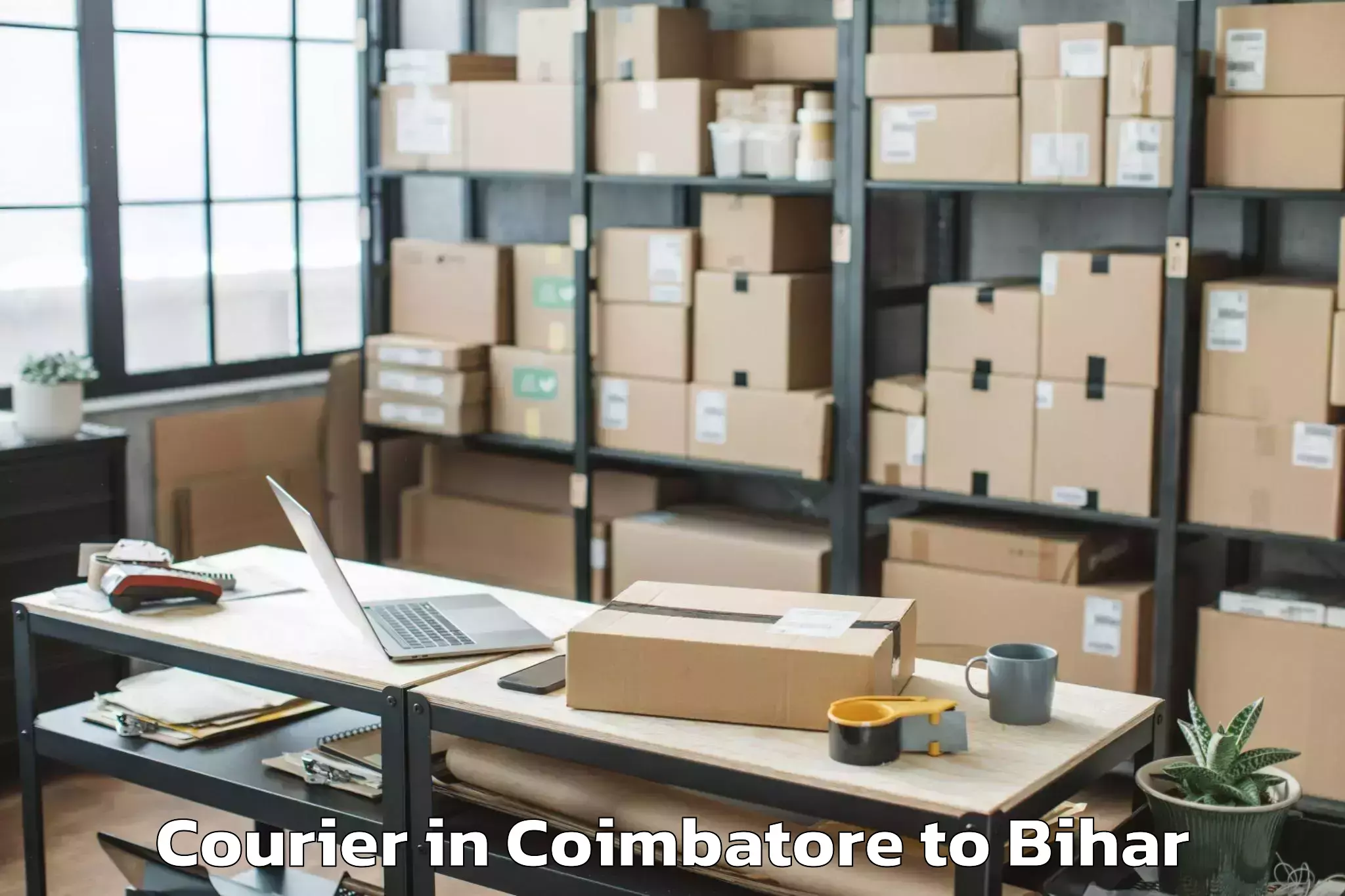 Reliable Coimbatore to Warisaliganj Courier